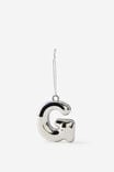 Alphabet Christmas Ornament, BUBBLE LETTER G - example image 1
