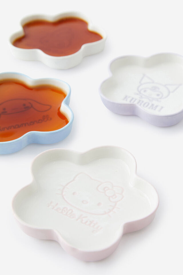Collab Shaped Sauce Dish, LCN SAN HELLO KITTY MY MELODY