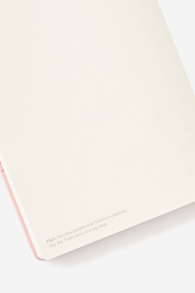 Metro B5 Hard Dot Notebook, Ditsy Pansy Pink Clay