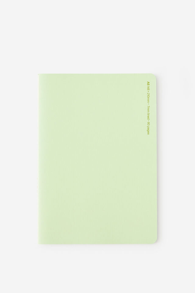 A5 Stitch Notebook, MINTY