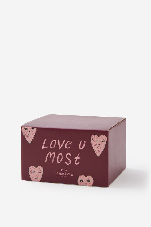 Novelty Shaped Mug, LOVE YOU MOST