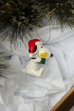 Collab Resin Christmas Ornament, LCN PEA SNOOPY WOODSTOCK CHRISTMAS PRESENT - alternate image 2