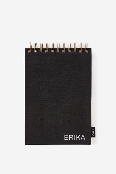 Personalisation A5 Spiral Sketch Book, BLACK