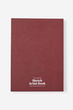Premium A4 Stitch Bound Sketchbook, LCN FRK FRIDA KAHLO CABERNET - alternate image 1