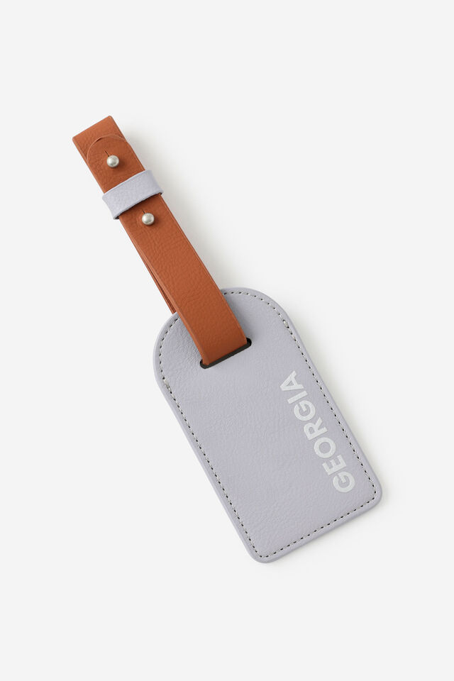 Personalised Core Luggage Tag 1, VIOLET