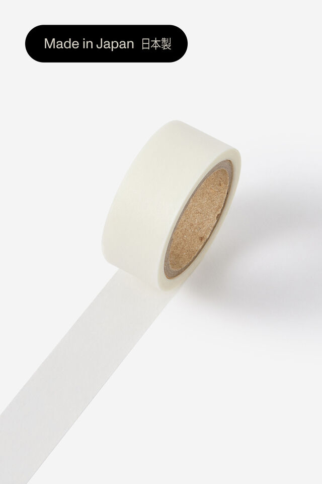Washi Tape 15Mm, WHITE
