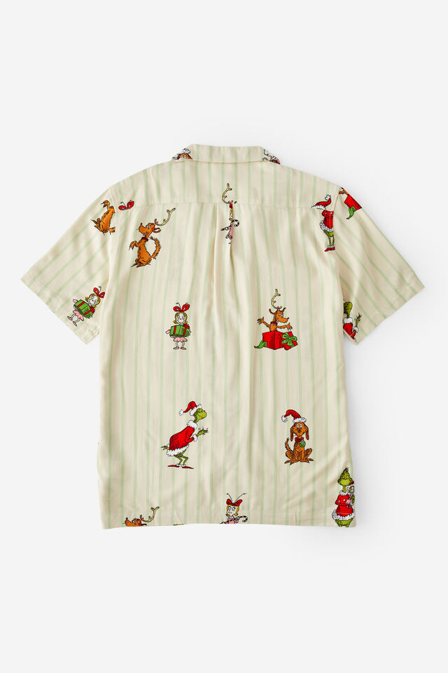 Grinch Christmas Party Shirt, LCN DRS THE GRINCH ECRU