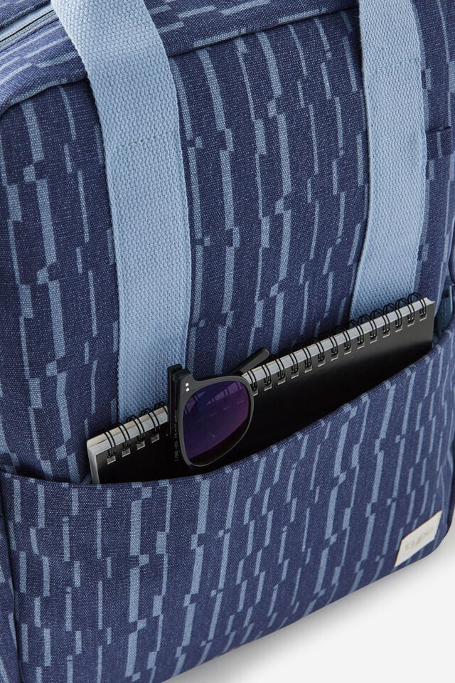 Campus Backpack, ZIG ZAG NAVY