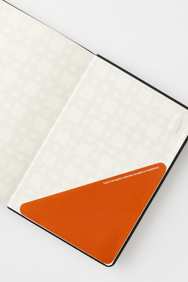 A5 Hard Cover Lined Notebook, BLACK