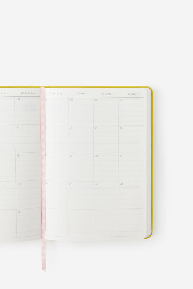 2027 B6 Weekly On Schedule Diary, WASABI/STRAWBERRY MILK