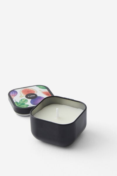 Traveller Tin Candle, BLACK FIG