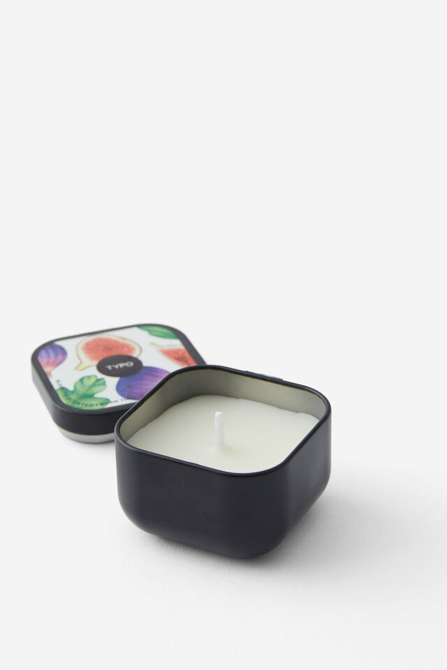 Traveller Tin Candle, BLACK FIG