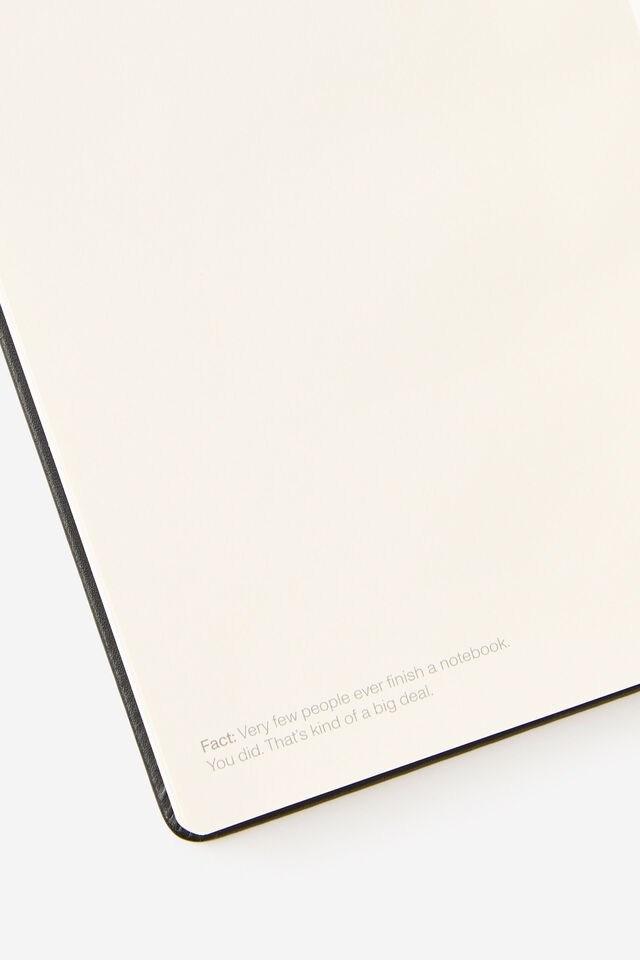 Metro B6 Hard Plain Notebook, Black