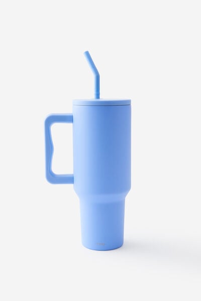 The Traveller Metal Tumbler, CORNFLOUR BLUE