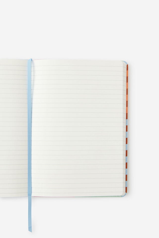 Personalised A5 Hard Lined Notetaker Notebook, MULTI SPLICE
