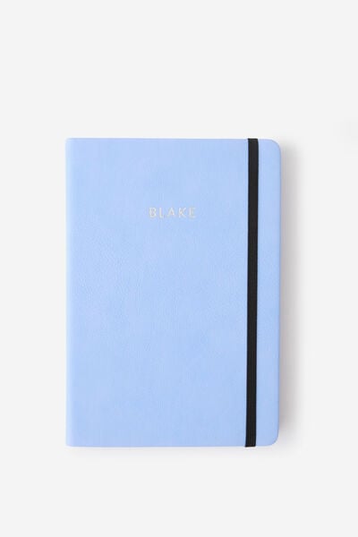 Personalised A5 Buffalo Journal, LIGHT CORNFLOWER