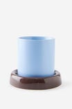 Bulbous Planters, ESPRESSO / BLUE SKIES - example image 1