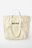 Personalised Wellness Tote Bag, ECRU - alternate image 1