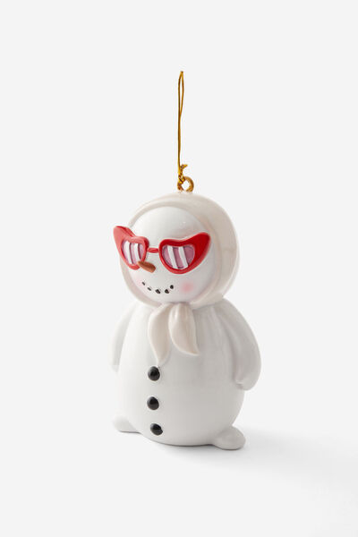 Oversized Resin Ornaments, MRS SNOW