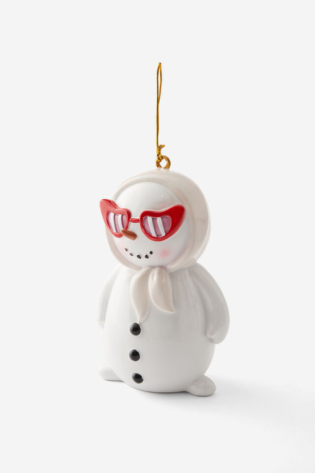 Oversized Resin Ornaments, MRS SNOW