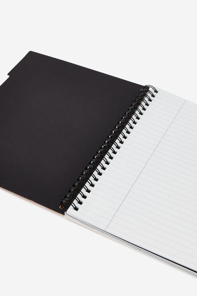 A5 Spiralbound Subject Notebook, PEACHY RETRO