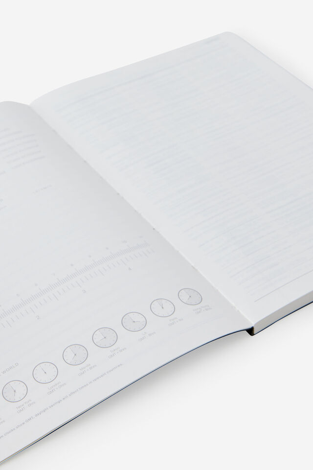 26/27 A5 Weekly Soft Diary, BLACK