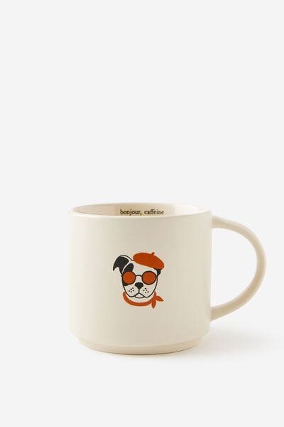 Everyday Mug, BONJOUR, CAFFEINE FRENCHY