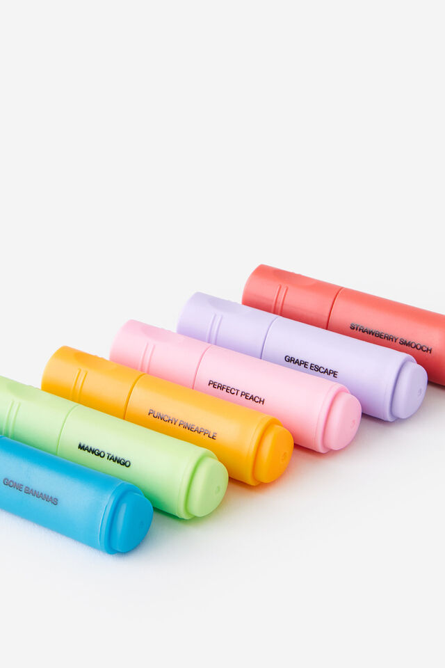 Mini Highlighter 6Pk, PASTELS