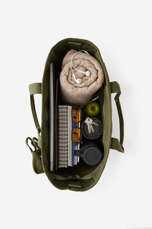 Flex Tote Large, OLIVE