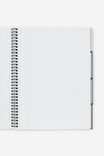 A4 Spiralbound Subject Notebook, BLUE SKIES STRIPE - example image 2
