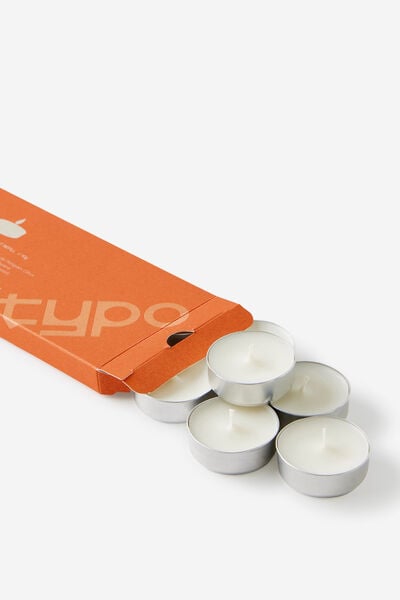 Mini Stackers Glass Tea Light Candle Wax Refill, JOY RISING