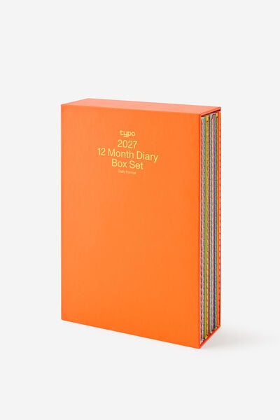 2027 A5 Daily Diary 12Pk Box Set, OPEN AGENDA