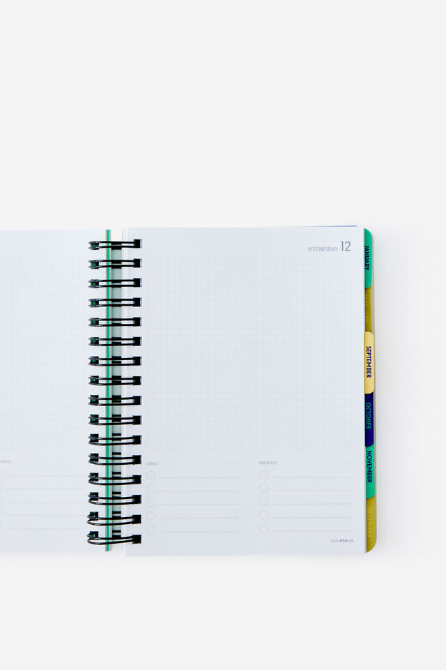 26/27 Daily Planner, JELLY MINT GEO