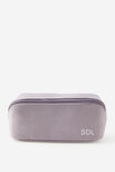Personalised Felix Fold Out Pencil Case, SILVER LILAC - alternate image 1