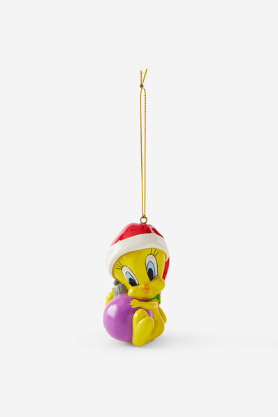 Collab Resin Christmas Ornament, LCN WB LOONEY TUNES TWEETY BAUBLE
