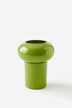 Retrograde Bulbous Vase, OLIVE - example image 1