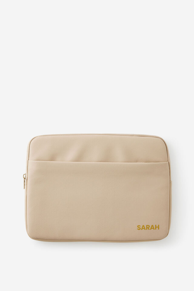 Personalised Pro 14 Inch Laptop Case, CHAI LATTE