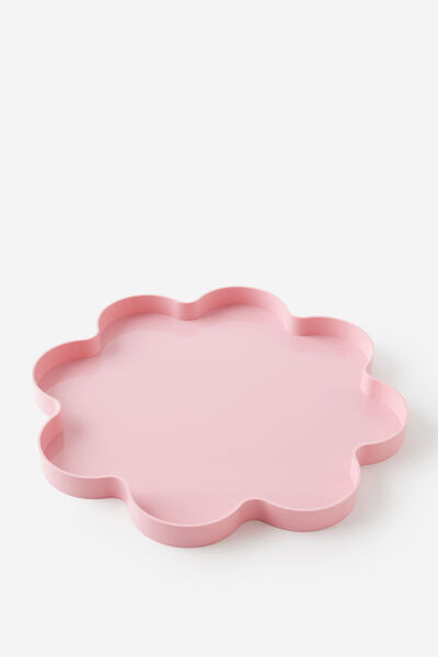 Scalloped Fashion Tray, STRAWBERRY MILK
