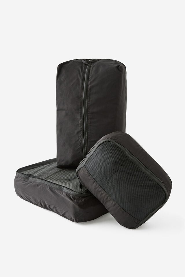 Packing Cell Set, BLACK TEXTURE