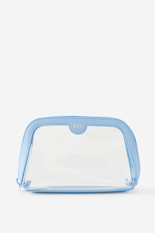 Personalised Makeup Case, BLUE SKIES