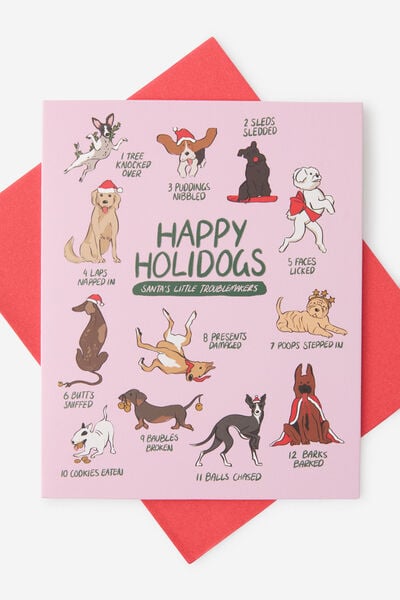 Christmas Card 2025, HAPPY HOLIDOGS