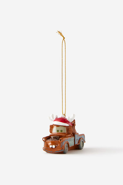 Collab Resin Christmas Ornament, LCN DIS CARS MATER REINDEER EARS