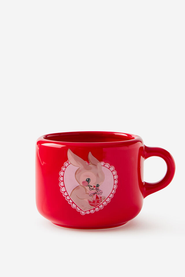 Christmas Peekaboo Mug, VINTAGE RABBIT