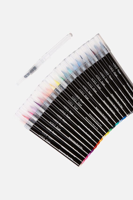 watercolour brush pen 20pk