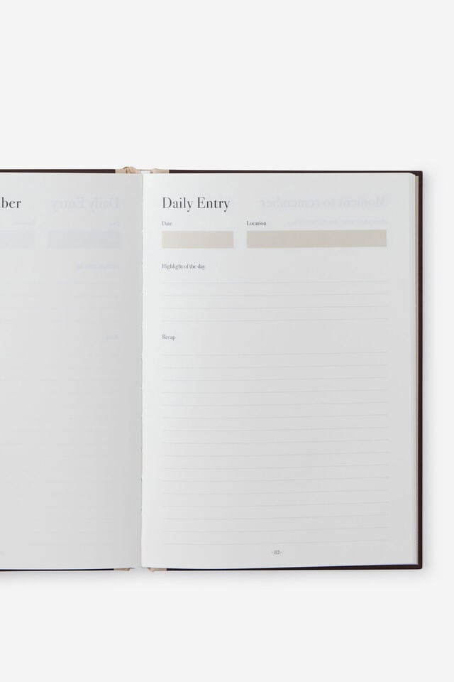 A5 Guided Journal, TRAVEL