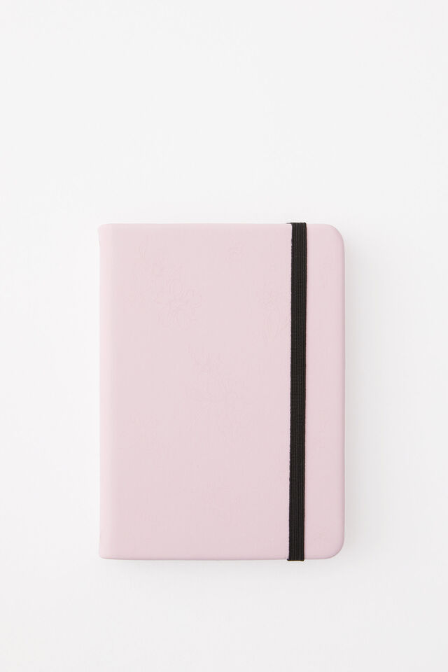 A6 Premium Buffalo Journal, GLOSS FLORAL BLOSSOM PINK SM