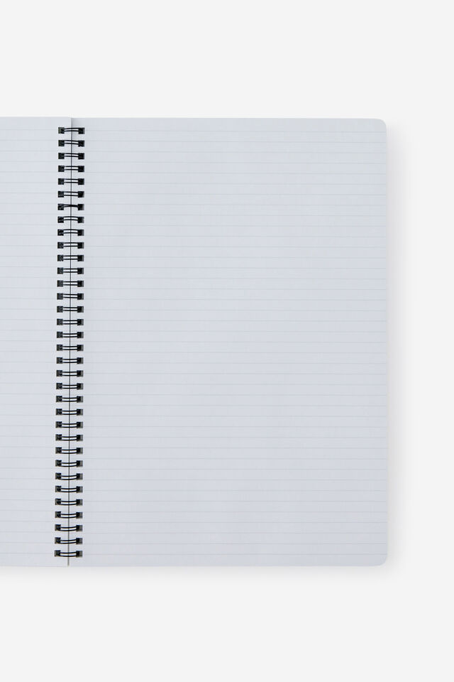 A4 Spiral Notebook, TYPO GREEN