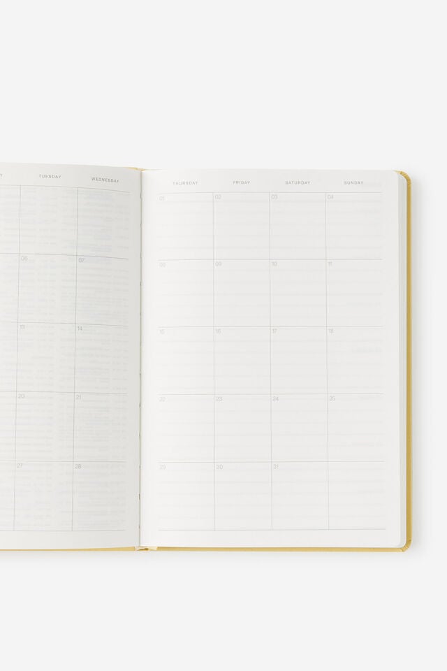 2026 A5 Weekly Hard Metro Diary, Limoncello