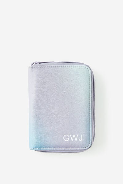 Personalised Traveller Passport Holder Pu, DIFFUSION/SILVER LILAC