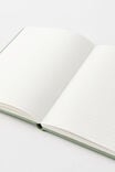 A5 Hard Cover Lined Notebook, TYPO GREEN - alternate image 3